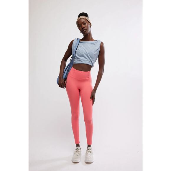 Free People NWT Neon Pink Leggings - Picture 2 of 7
